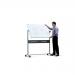 Nobo Mobile Combination Board Magnetic Steel and Grey Felt 1200x900mm Ref 1901043