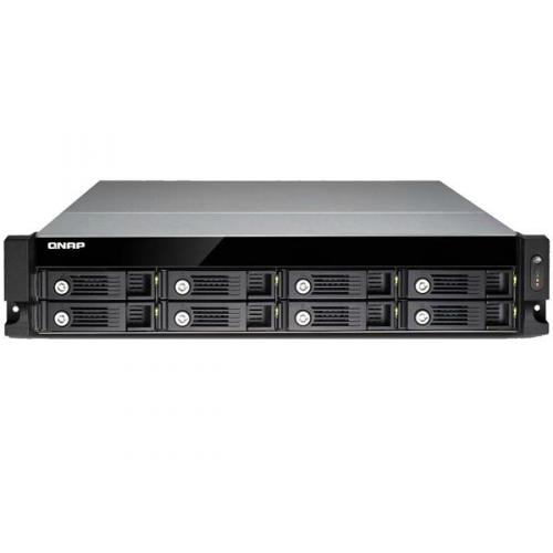 Сетевой накопитель qnap ts-853u-rp сетевой raid-накопитель, 8 отсеков для hdd, стоечное исполнение, два блока питания. intel ce (4712511126488)