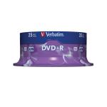 Verbatim DVD+R Spindle Ref 43500-1 [Pack 25] 134623