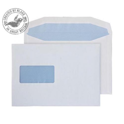 Cheap Stationery Supply of Blake Purely Everyday (C5) 80g/m2 Gummed Window Mailer Envelopes (White) Pack of 500 2708 Office Statationery