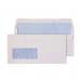 Purely Everyday White Self Seal Wallet Window DL 110x220mm Ref 14884 [Pack 1000] *10 Day Leadtime*