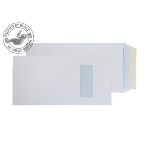 Cheap Stationery Supply of Blake Purely Everyday (2/3C4) 100g/m2 Peel and Seal Window Pocket Envelopes (White) Pack of 250 2501 Office Statationery