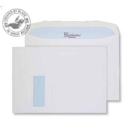 Cheap Stationery Supply of Blake Premium Postfast (C4) 100g/m2 Gummed Window Mailer Envelopes (White) Pack of 250 PF710DG Office Statationery
