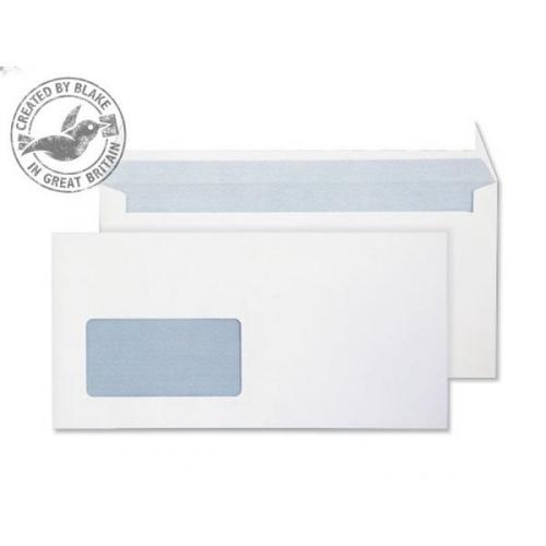 Cheap Stationery Supply of Blake Purely Everyday (DL+) 120g/m2 Peel and Seal Window Wallet Envelopes (Ultra White) Pack of 500 44884 Office Statationery
