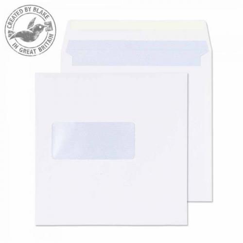 Cheap Stationery Supply of Blake Purely Everyday (140x140mm) 100g/m2 Gummed Window Wallet Envelopes (White) Pack of 500 0140W Office Statationery