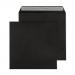 Creative Colour Jet Black Peel and Seal Wallet160x160mm Ref 614 [Pack 500] *10 Day Leadtime*