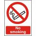 Prestige Acrylc Sign 2mmdoublesided backing 150x200 No Smoking Ref ACP089150x200 *Up to 10 Day Leadtime*