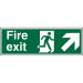 Prestige Sign 2mm DS 300x100 FireExit Man Running Right&Arrow Ref ACSP316300x100 *Up to 10 Day Leadtime*