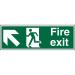 PrestigeSign 2mm DS 300x100 FireExit Man Running Left&Arrow Ref ACSP317300x100 *Up to 10 Day Leadtime*