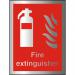 Brushed Alu Comp Sign 150x200 1.5mm Alu S/A Fire Extinguisher Ref BAFF071150x200 *Up to 10 Day Leadtime*
