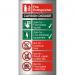 Brushed Alu Comp Sign 100x200 1.5mm S/A Fire Extinguisher CO2 Ref BAFF093100x200 *Up to 10 Day Leadtime*