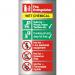 Brushed Alu Sign 100x200 1.5mm S/A Fire ExtinguisherWet Chem Ref BAFF100100x200 *Up to 10 Day Leadtime*