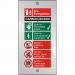 Clear Acrylic Sign 100x200 5mm Fire Extinguisher CO2 Ref CACFF093100x200 *Up to 10 Day Leadtime*