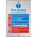 Clear Sign 150x200 5mm Fire Action If You Discover A Fire Ref CACM032150x200 *Up to 10 Day Leadtime*