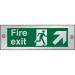 Clear Sign 300x100 5mm FireExit Man Running Right&Arrow trhc Ref CACSP316300x100 *Up to 10 Day Leadtime*