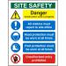 Construction Safety Board 600x800 3mm Foam PVC Safety Ref CON002FB600x800 *Up to 10 Day Leadtime*