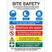 Construction Safety Board 600x800 3mm Foam PVC Safety Ref CON003FB600x800 *Up to 10 Day Leadtime*