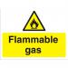 Construction Safety Board 600x450 4mm Fluted Flammable Gas Ref CON025Cx600x450 *Up to 10 Day Leadtime*