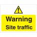 Construction Board 600x450 4mm Fluted Warning Site Traffic Ref CON031Cx600x450 *Up to 10 Day Leadtime*