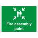 Construction Board 600x450 3mm foam PVC Fire Assembly Point Ref CON047FB600x450 *Up to 10 Day Leadtime*