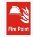 Photolum Fire Fighting Sign 200x300 1mm Plastic Fire point Ref FF070PLRP200x300 *Up to 10 Day Leadtime*
