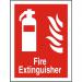 Photolum Fire Sign 200x300 1mm Plastic Fire extinguisher Ref FF071PLRP200x300 *Up to 10 Day Leadtime*