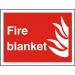 Photolu Fire Fighting Sign 300x200 1mm Plastic Fire blanket Ref FF085PLRP300x200 *Up to 10 Day Leadtime*