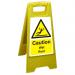 Free Standing Floor Sign 300x600 Poly Caution Wet floor Ref FSS004300x600 *Up to 10 Day Leadtime*