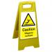 Free Standing Floor Sign 300x600 Poly Caution Slippery surface Ref FSS005300x600 *Up to 10 Day Leadtime*