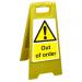 Free Standing Floor Sign 300x600 Polypropylene Out of order Ref FSS008-300x600 *Up to 10 Day Leadtime*