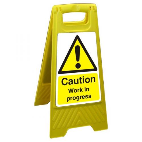 Free Standing Floor Sign 300x600 Poly Caution Work Fss011 300x600