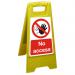 Free Standing Floor Sign 300x600 Polypropylene No access Ref FSS021-300x600 *Up to 10 Day Leadtime*