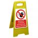 Floor Sign 300x600 Poly No Access Authorised personal only Ref FSS022300x600 *Up to 10 Day Leadtime*
