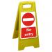 Free Standing Floor Sign 300x600 Polypropylene No entry Ref FSS023-300x600 *Up to 10 Day Leadtime*
