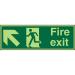 PhotolumSign 2mm 450x150 FireExit Man Running Left&Arrow Ref PACSP317450x150 *Up to 10 Day Leadtime*