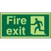 Photolum Exit Sign 2mm 200x100 Fire Exit Man Running Left Ref PACSP319200x100 *Up to 10 Day Leadtime*