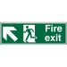 Safe Sign 600x200 1mm FireExit Man Running Left&Arrow tlhc Ref SP317SRP600x200 *Up to 10 Day Leadtime*