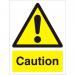 Warning Sign 300x400 1mm Semi Rigid Plastic Caution Ref W0125SRP-300x400 *Up to 10 Day Leadtime*