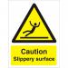 Warning Sign 300x400 1mm Plastic Caution - Slippery surface Ref W0134SRP-300x400 *Up to 10 Day Leadtime*