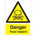 Warning Sign 300x400 1mm Plastic Danger - Toxic hazard Ref W0194SRP-300x400 *Up to 10 Day Leadtime*