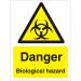 Warning Sign 300x400 1mm Plastic Danger - Biological hazard Ref W0204SRP-300x400 *Up to 10 Day Leadtime*