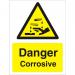 Warning Sign 300x400 1mm Plastic Danger - Corrosive Ref W0208SRP-300x400 *Up to 10 Day Leadtime*