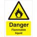 Warning Sign 300x400 1mm Plastic Danger - Flammable liquid Ref W0219SRP-300x400 *Up to 10 Day Leadtime*