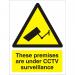 Warning Sign 300x400 1mm Plastic These premises under CCTV Ref W0271SRP-300x400 *Up to 10 Day Leadtime*