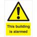 Warning Sign 300x400 1mm Plastic This building is alarmed Ref W0279SRP-300x400 *Up to 10 Day Leadtime*
