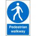 Warehouse Sign 400x600 1mm Plastic Pedestrian walkway Ref WPM07SRP-400x600 *Up to 10 Day Leadtime*