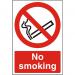 Warehouse Sign 400x600 1mm Semi Rigid Plastic No smoking Ref WPP04SRP-400x600 *Up to 10 Day Leadtime*