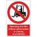 Warehouse Sign 400x600 1mm Semi Rigid Plastic Ref WPP07SRP-400x600 *Up to 10 Day Leadtime*