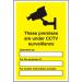 Warehouse Sign 400x600 1mm Plastic These premises under CCTV Ref WPW08SRP400x600 *Up to 10 Day Leadtime*