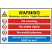 Warehouse Sign 600x400 1mm Plastic Warning Petroleum mixture Ref WPW13SRP600x400 *Up to 10 Day Leadtime*